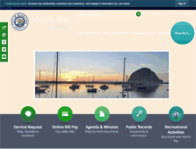 Tablet Screenshot of morro-bay.ca.us